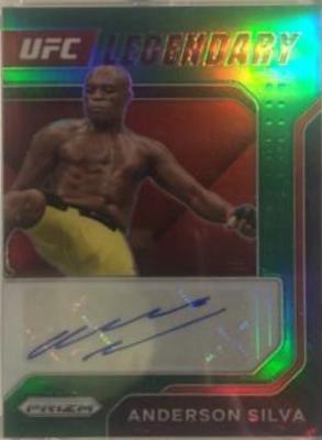 Anderson Silva 2022 Panini Prizm UFC Legendary Signatures #17 Green