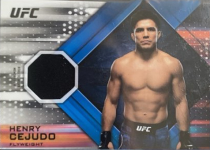 Henry Cejudo 2019 Topps UFC Knockout Knockout Relics #KR-HC Blue
