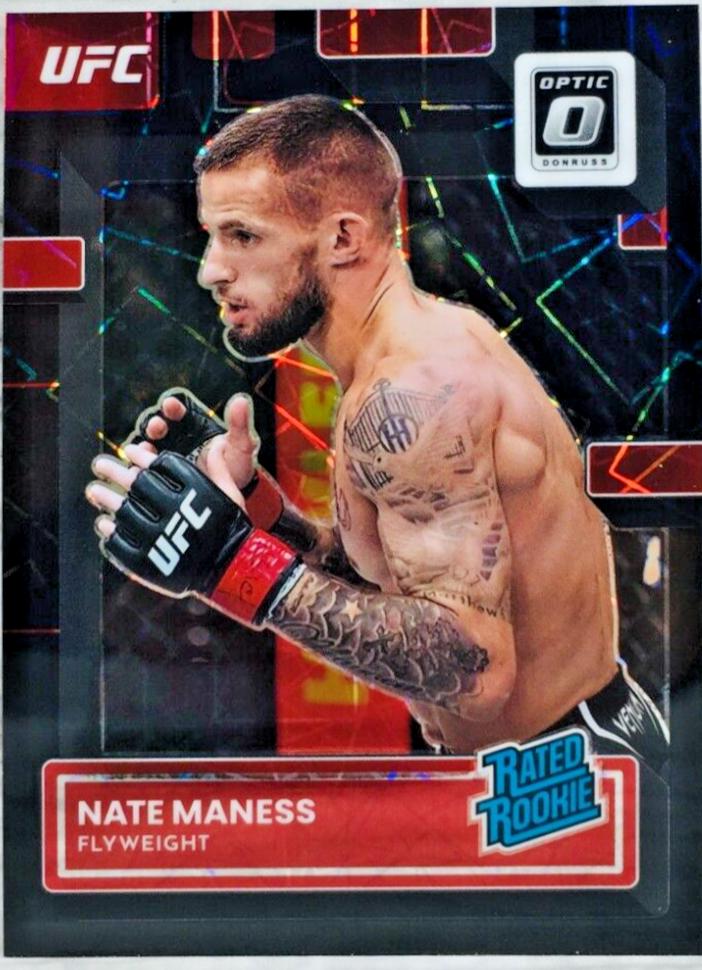 Nate Maness 2023 Panini Donruss Optic UFC Base #113 Black Velocity