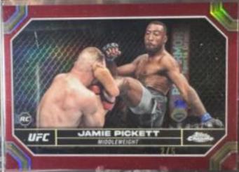 Jamie Pickett 2024 Topps Chrome UFC Base #34 Red Refractor