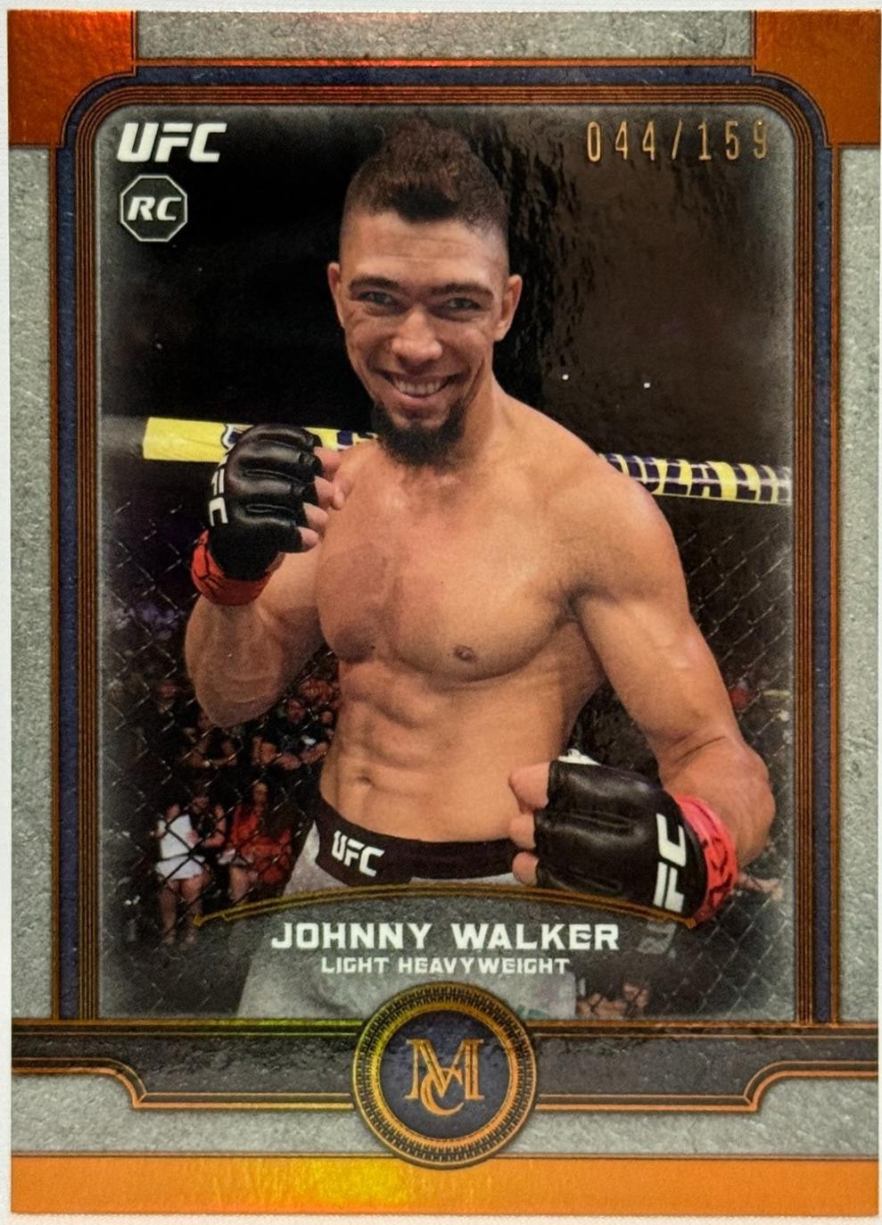 Johnny Walker 2019 Topps UFC Museum Collection Base #18 Copper