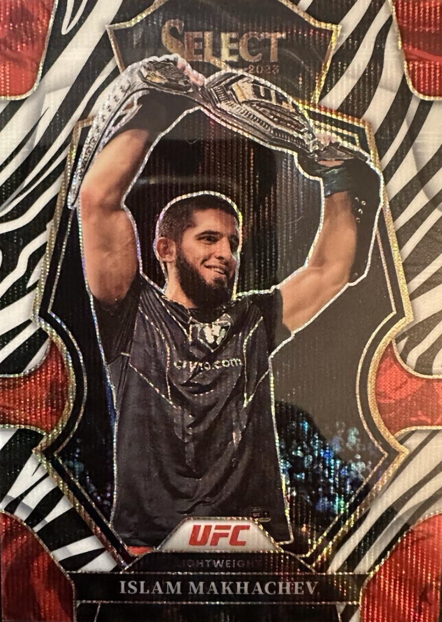 Islam Makhachev 2023 Panini Select UFC Premier Level #182 Zebra