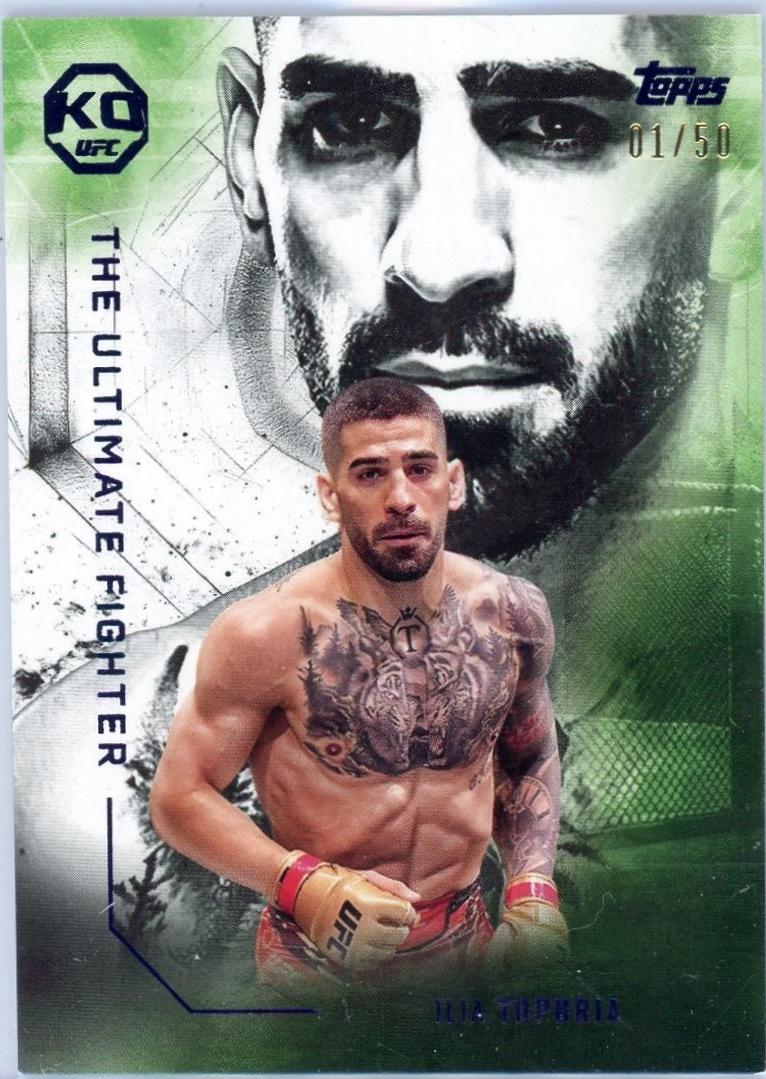 Ilia Topuria 2025 Topps Knockout UFC The Ultimate Fighter #UF-9 Blue
