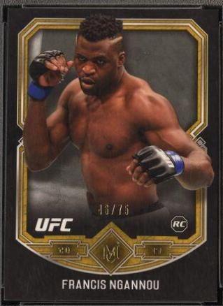 Francis Ngannou 2017 Topps Museum Collection UFC Base #13 Gold
