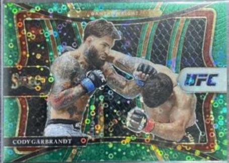 Cody Garbrandt 2021 Panini Select UFC Octagonside #244 Green Disco
