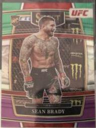 Sean Brady 2022 Panini Select UFC Concourse #31 Green and Purple