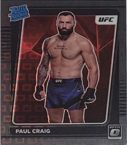 Paul Craig 2022 Panini Donruss Optic UFC Base #117 Black Pandora