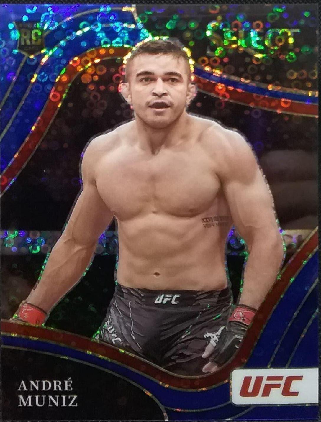 Andre Muniz 2022 Panini Select UFC Octagonside #300 Blue Disco