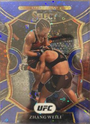 Zhang Weili 2021 Panini Select UFC Concourse #93 Blue Disco