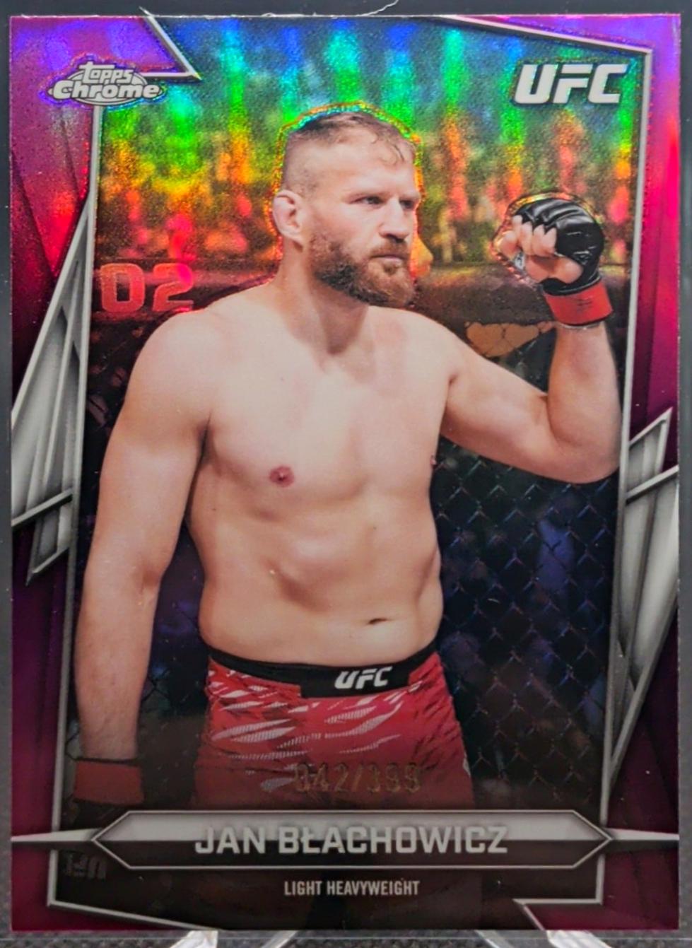 Jan Błachowicz 2026 Topps Chrome UFC Base #119 Magenta Refractor