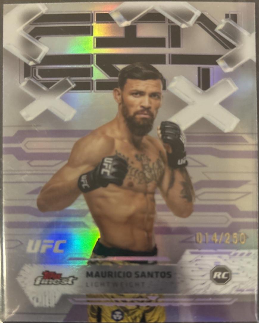 Mauricio Ruffy 2025 Topps Finest UFC Base Common #52 Purple Refractor