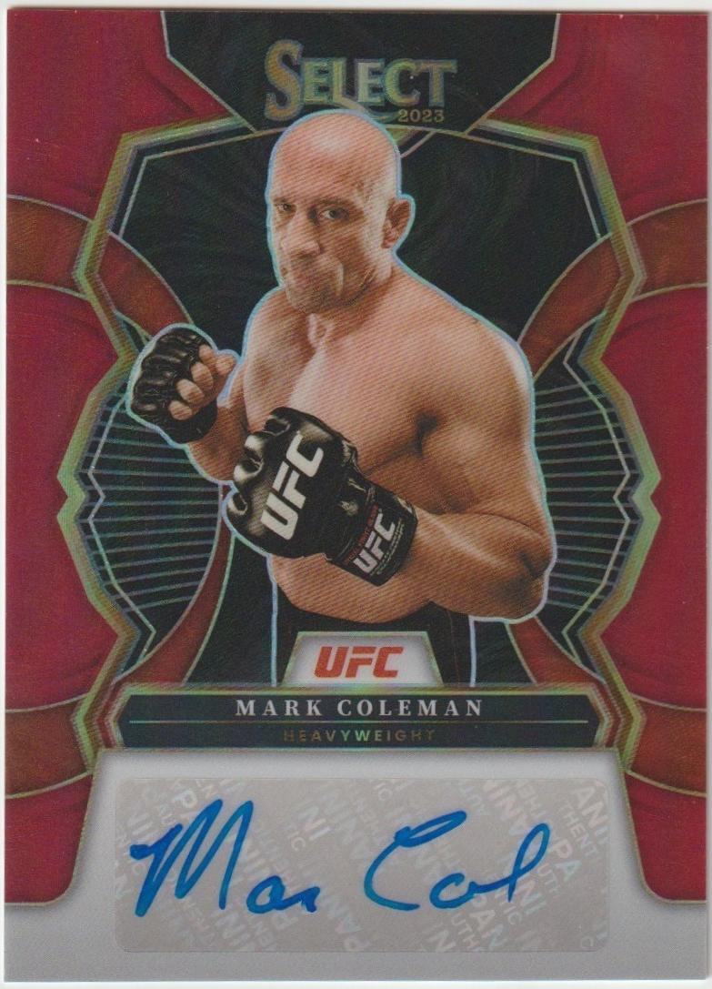 Mark Coleman 2023 Panini Select UFC Signatures #25 Red