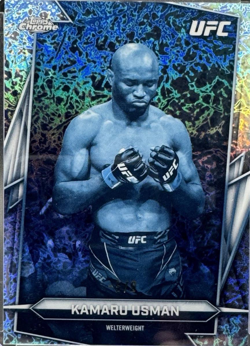 Kamaru Usman 2026 Topps Chrome UFC Base #27 Frozenfractor
