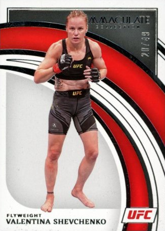 Valentina Shevchenko 2022 Panini Immaculate UFC Base #92 Green