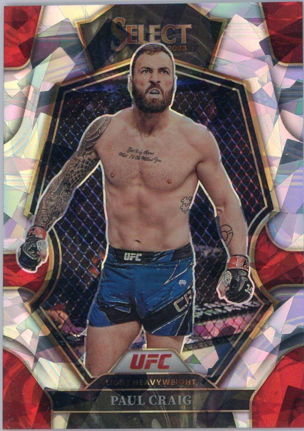 Paul Craig 2023 Panini Select UFC Premier Level #139 Cracked Ice
