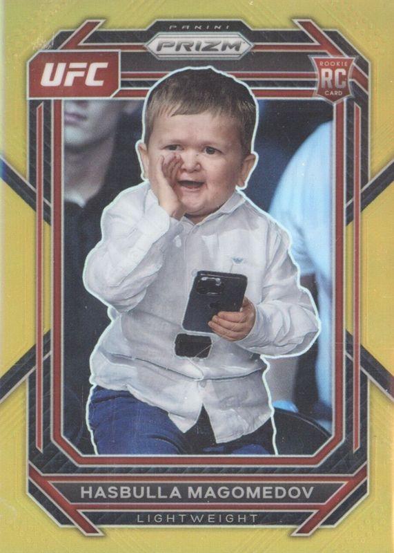 Hasbulla Magomedov 2023 Panini Prizm UFC Base #200 Gold
