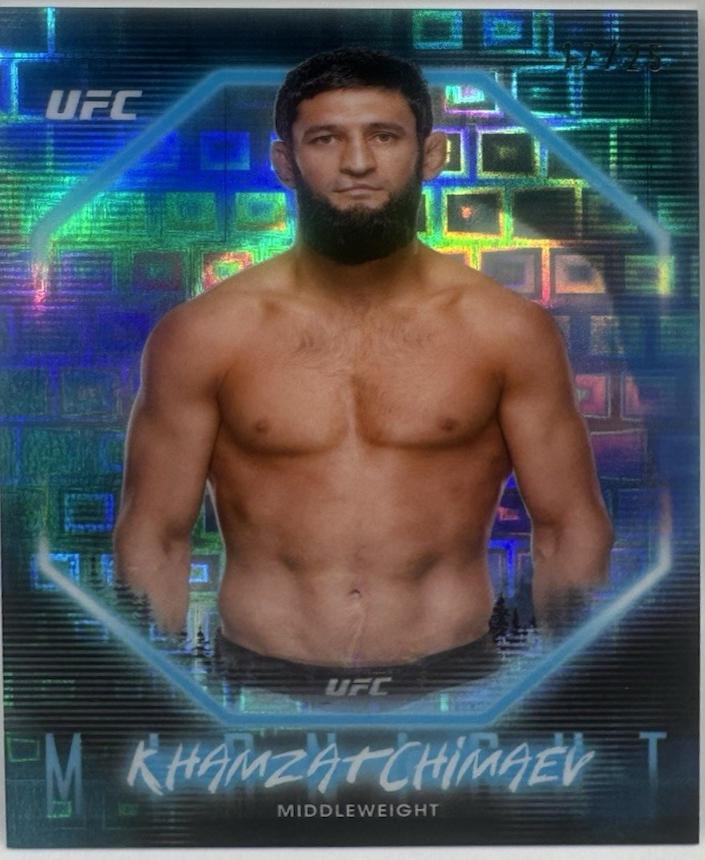 Khamzat Chimaev 2025 Topps Midnight UFC Base #3 Moonrise
