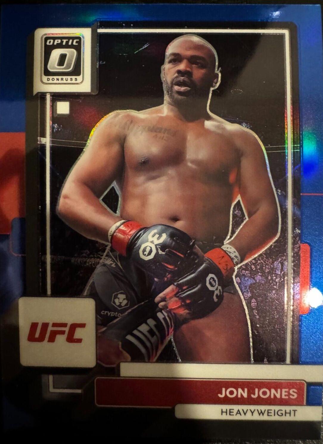 Jon Jones 2023 Panini Donruss Optic UFC Base #85 Blue