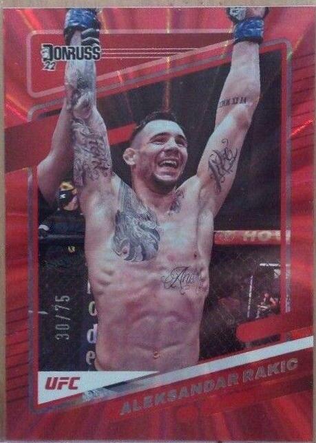 Aleksandar Rakic 2022 Panini Donruss UFC Base #3 Red