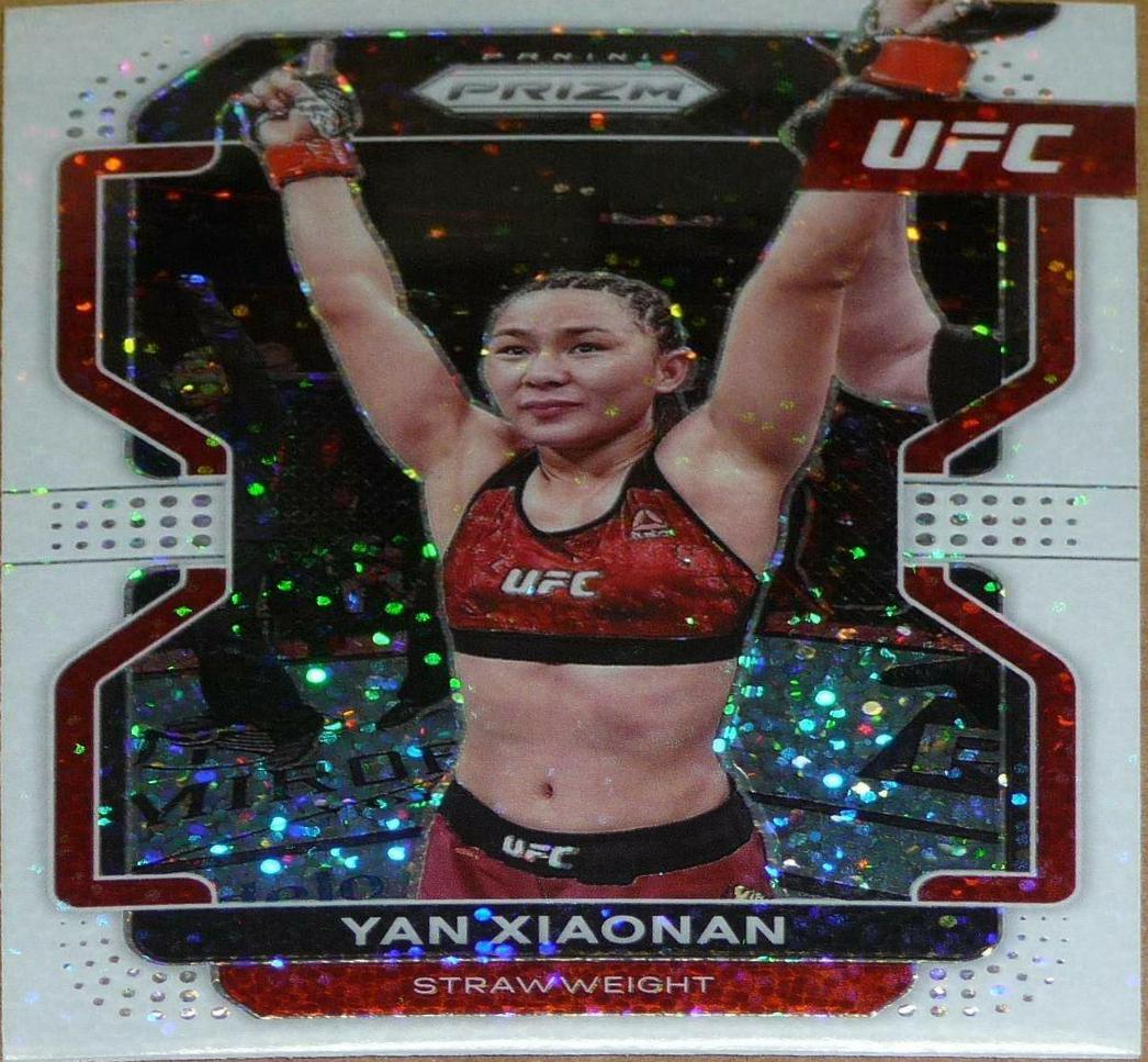 Yan Xiaonan 2022 Panini Prizm UFC Base #194 White Sparkle