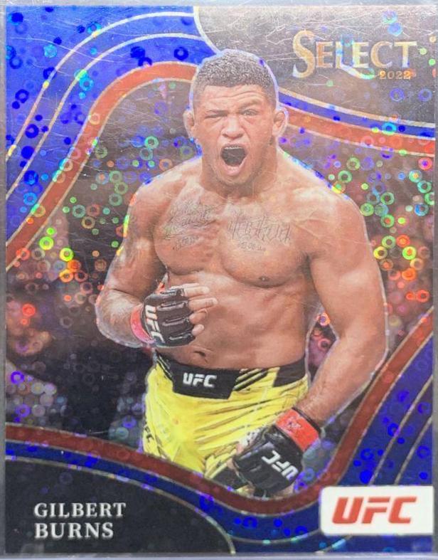 Gilbert Burns 2022 Panini Select UFC Octagonside #237 Blue Disco
