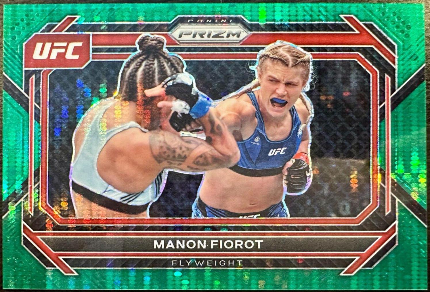 Manon Fiorot 2023 Panini Prizm UFC Base #95 Green Pulsar
