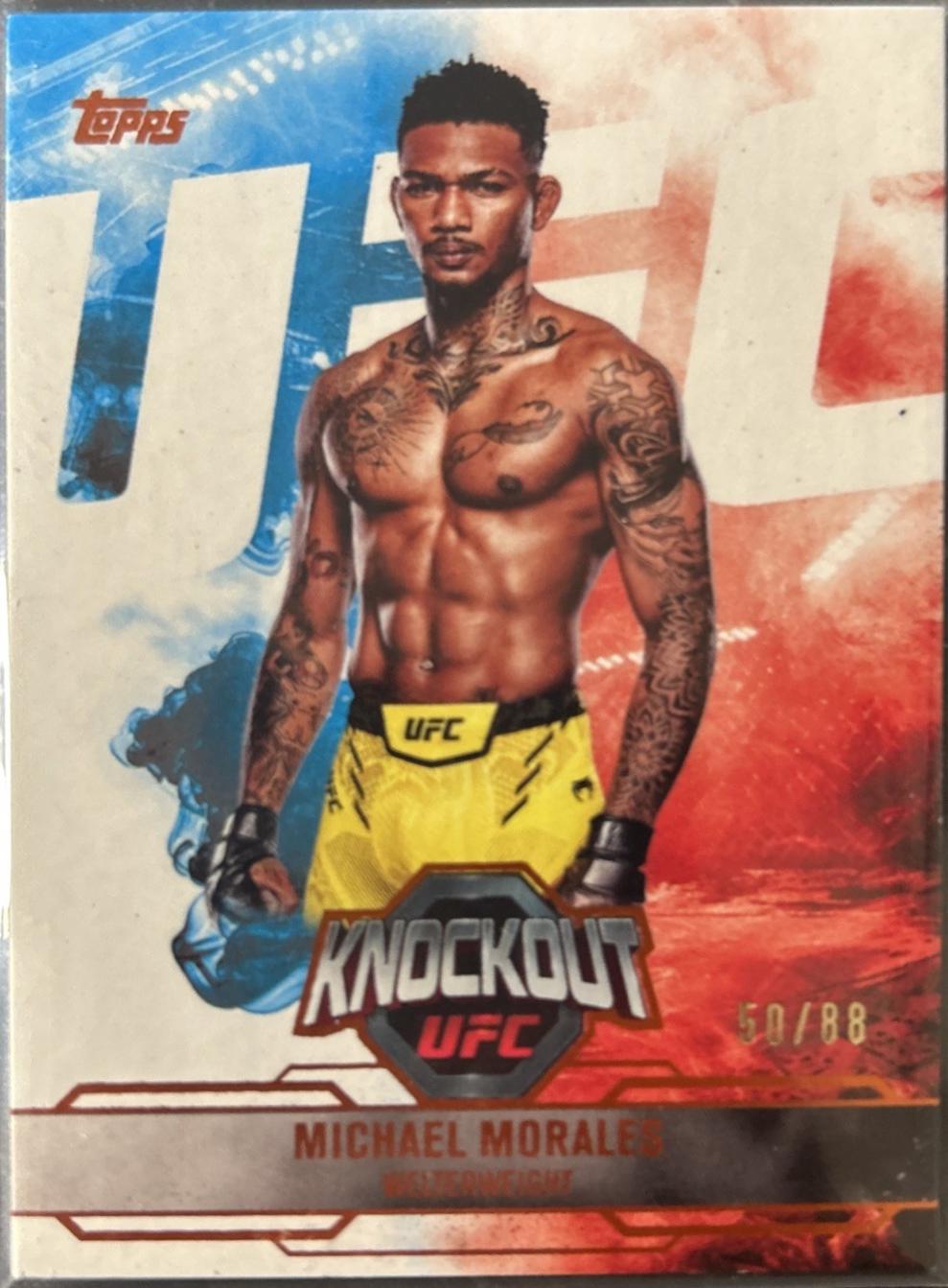 Michael Morales 2025 Topps Knockout UFC Base #15 Orange