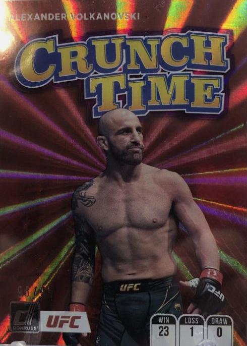 Alexander Volkanovski 2022 Panini Donruss UFC Crunch Time #13 Purple Laser