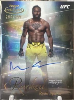 Ryan Spann 2024 Topps Gold Label UFC Ranked Ink #RIK-RSP Gold