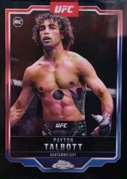 Payton Talbott 2025 Topps Chrome UFC Base #141 Black Refractor