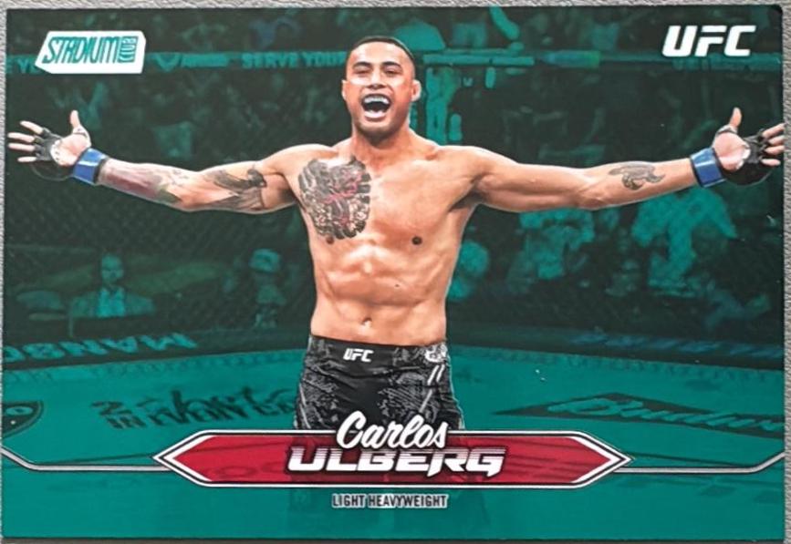 Carlos Ulberg 2025 Topps Stadium Club UFC Base #54 Turquoise