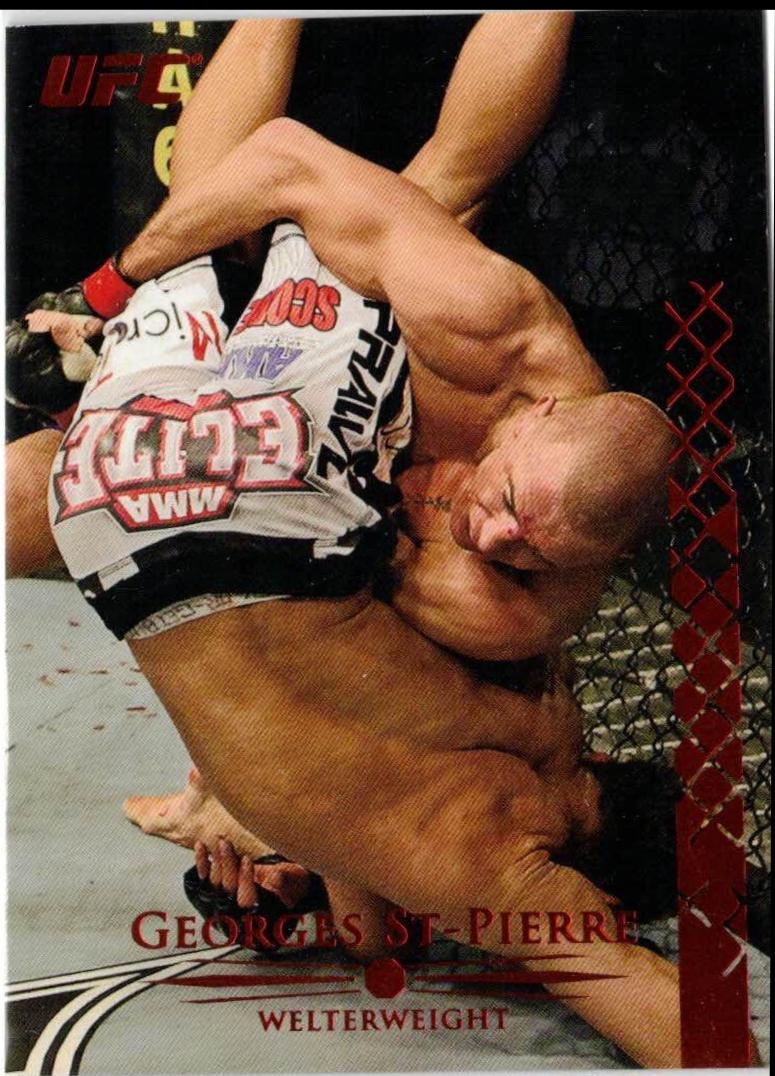 Georges St-Pierre 2011 Topps UFC Title Shot Base #100 Red