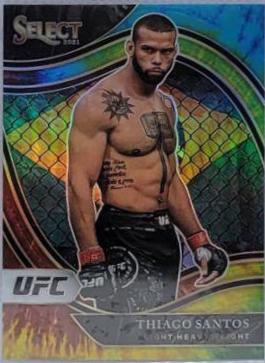 Thiago Santos 2021 Panini Select UFC Octagonside #257 Tie Dye
