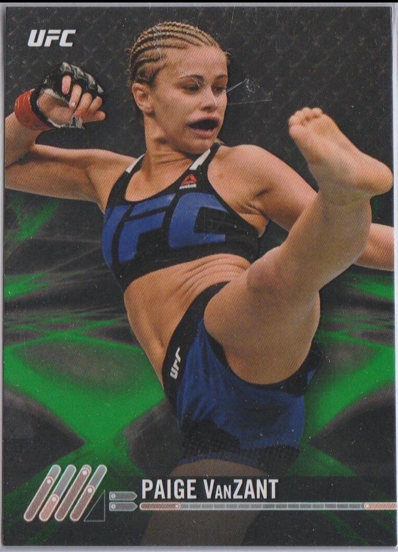 Paige VanZant 2017 Topps UFC Knockout Base #3 Green