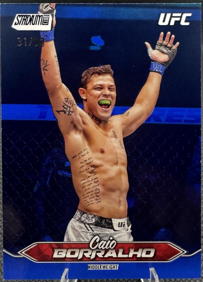 Caio Borralho 2025 Topps Stadium Club UFC Base #98 Blue