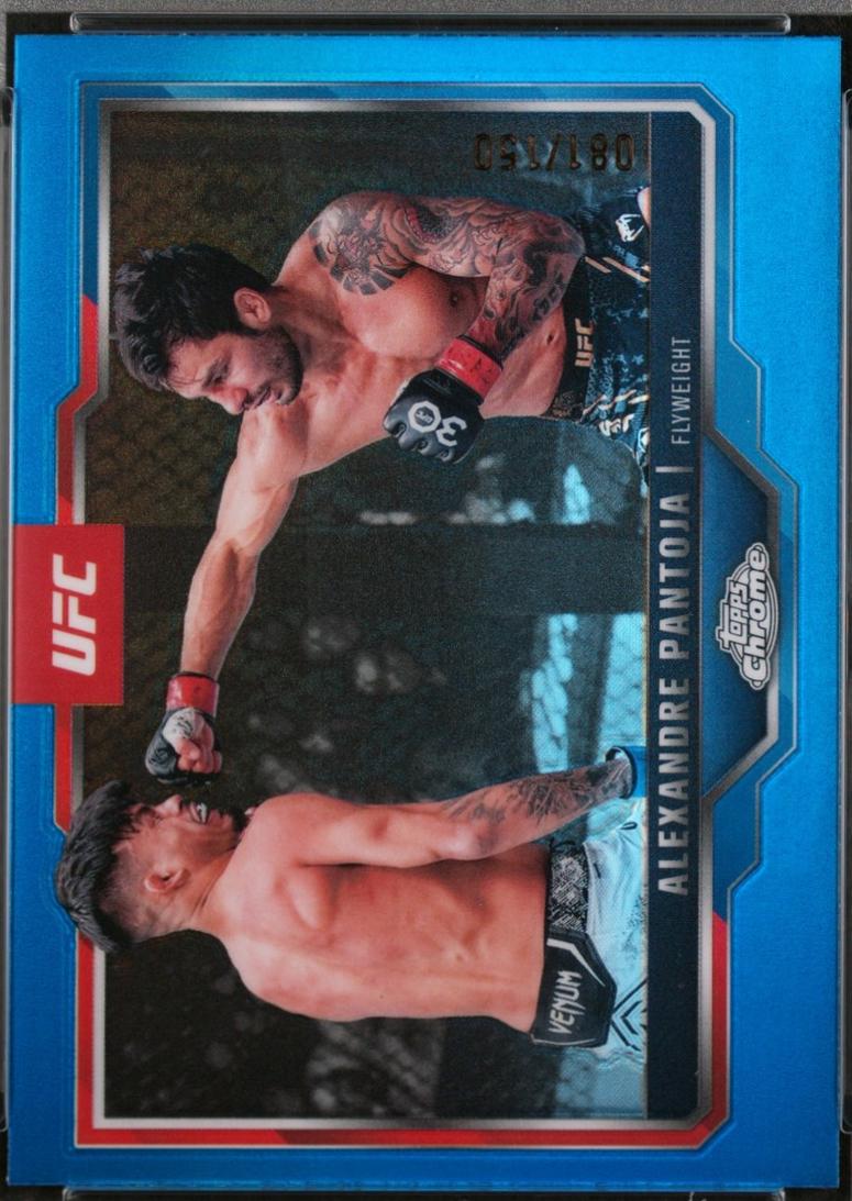 Alexandre Pantoja 2025 Topps Chrome UFC Base #188 Blue Refractor
