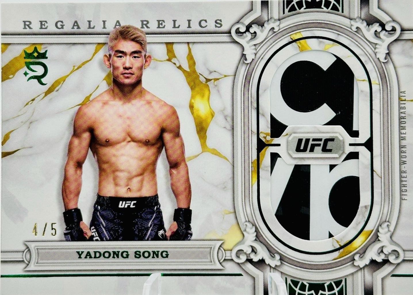 Song Yadong 2024 Topps Royalty UFC Regalia Relics #RAR-23 Green