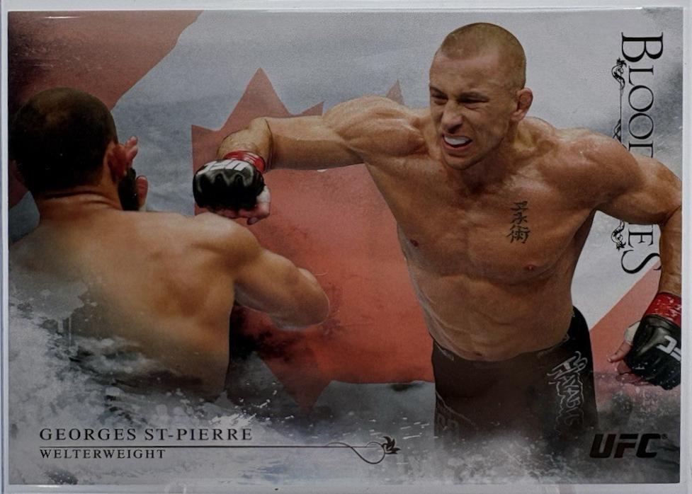 Georges St-Pierre 2014 Topps UFC Bloodlines Base #138 Flag