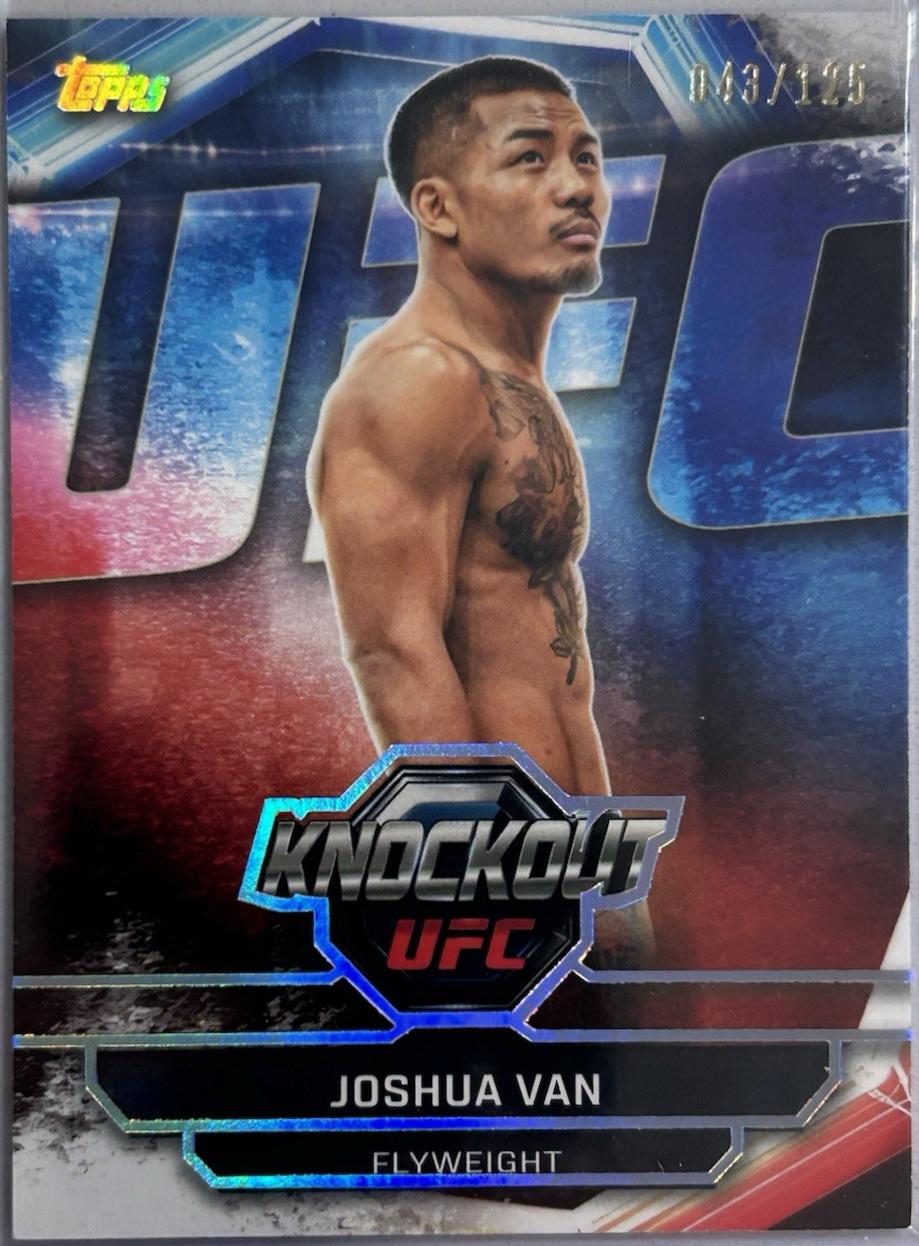 Joshua Van 2026 Topps Knockout UFC Base #17 Holo Silver