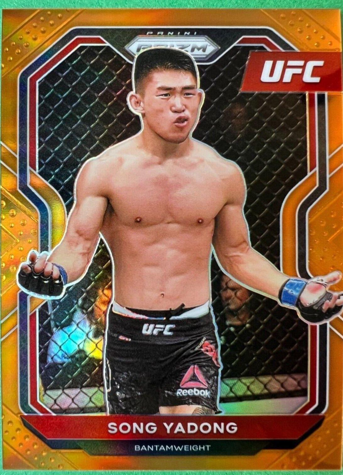 Song Yadong 2021 Panini Prizm UFC Base #97 Orange