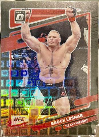 Brock Lesnar 2022 Panini Donruss Optic UFC Base #83 Black Pandora