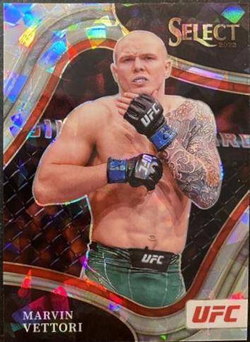 Marvin Vettori 2022 Panini Select UFC Octagonside #297 Cracked Ice