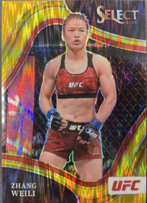 Zhang Weili 2022 Panini Select UFC Octagonside #291 Gold Flash