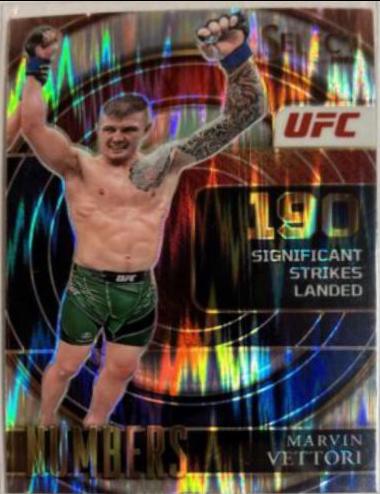 Marvin Vettori 2022 Panini Select UFC Select Numbers #7 Flash