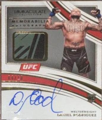 Daniel Rodriguez 2022 Panini Immaculate UFC Rookie Memorabilia Autographs #105 Gold