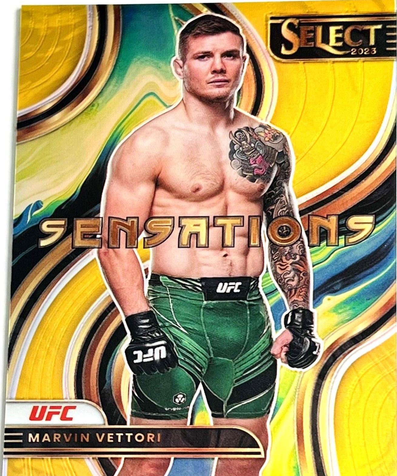 Marvin Vettori 2023 Panini Select UFC Sensations #20 Gold