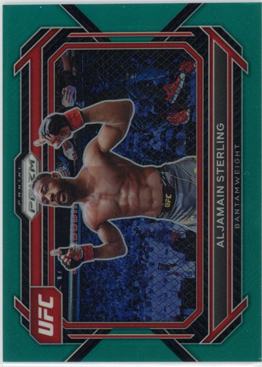 Aljamain Sterling 2023 Panini Prizm UFC Base #56 Teal
