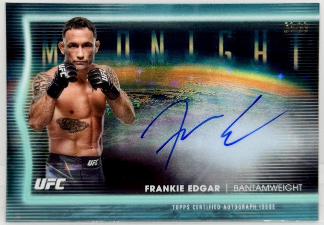Frankie Edgar 2025 Topps Midnight UFC Horizon Signatures #HNS-FE Twilight