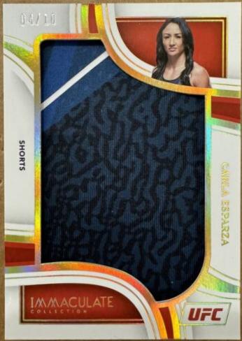 Carla Esparza 2023 Panini Immaculate Collection UFC Base #4 Gold