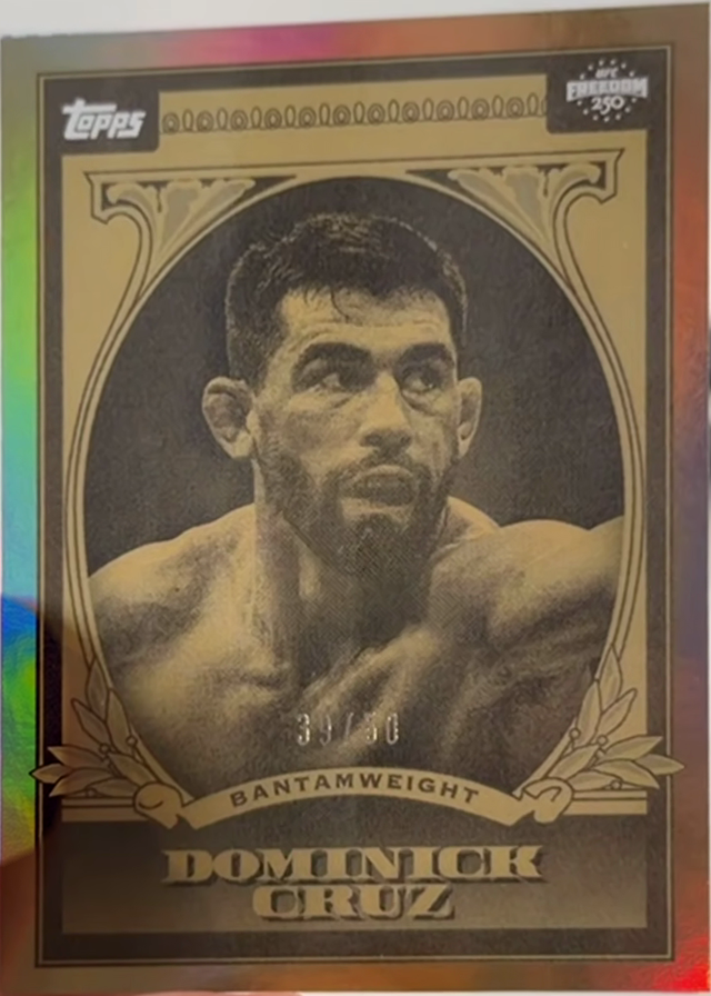 Dominick Cruz 2026 Topps UFC Freedom 250 UFC Dollar #UD-9 Foilfractor